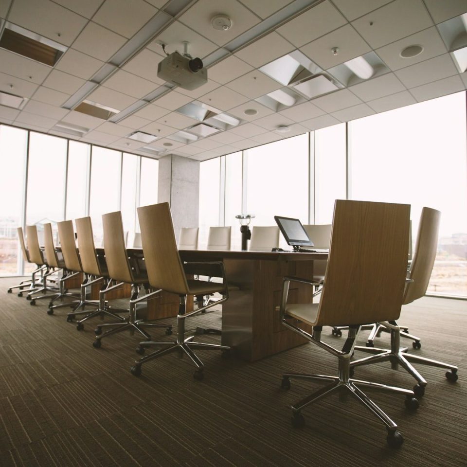 Conference room at the Lawal Pedro & Associates office